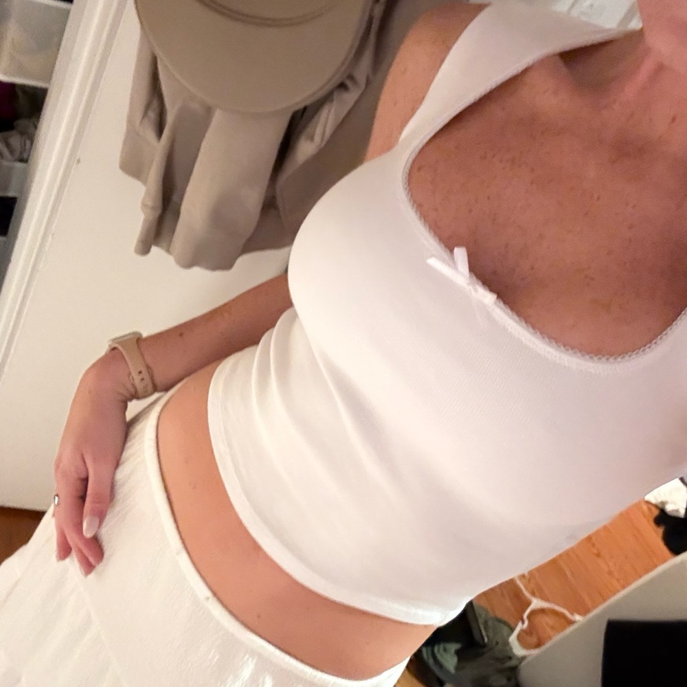 Zara white tank